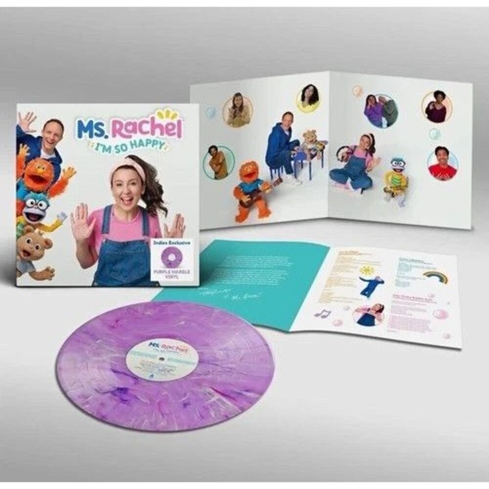 Ms. Rachel - I'm So Happy LP Marbled Purple Vinyl Autographed